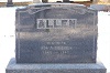 #003.Allen.  Rev. Frederick Allen & Ada A. Swezey gravestone.
