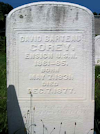 #005,Corey:  David Barteau Corey gravestone